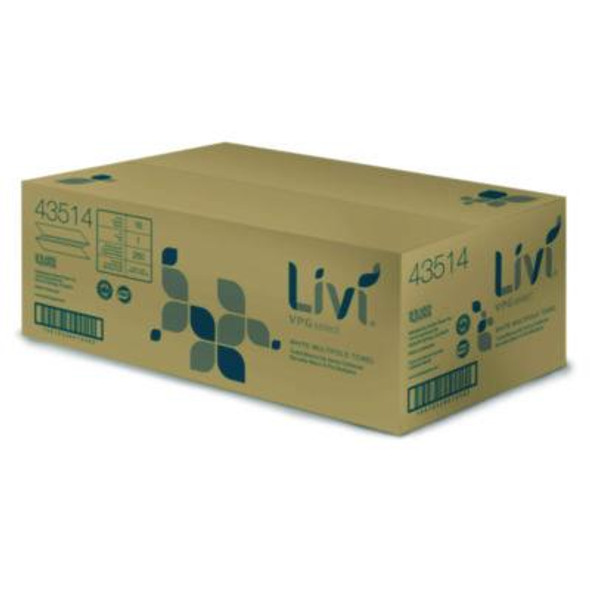 Multifold Towel, 1-Ply, 9.45 x, 9.06, White, 250/Pack, 16 Packs/Carton