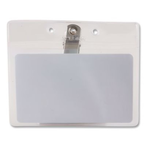 Sicurix Badge Holder, Horizontal, 2.5 X 3.5, Clear, 50/Box