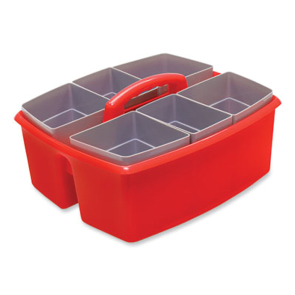 Large Caddy With Sorting Cups, Red, 2/Carton