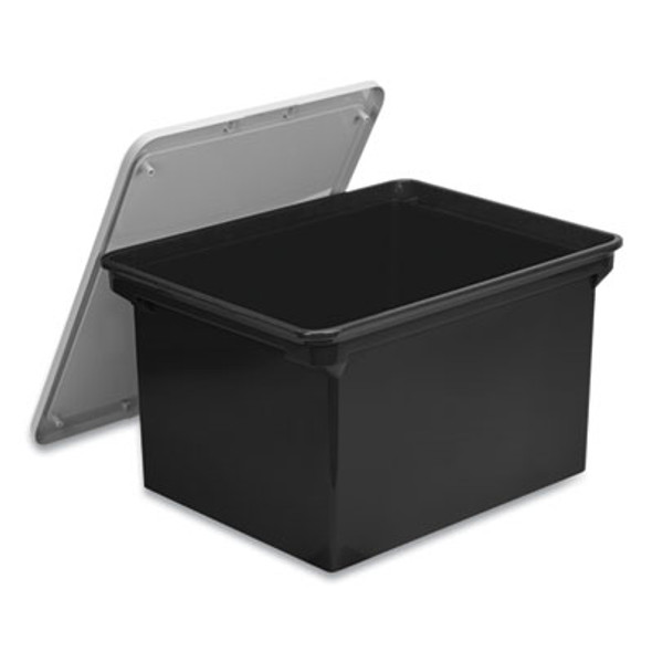 Tote With Comfort Edges, Legal/Letter, 13.9" x 18.3" x 10.6", Black, 4/Carton