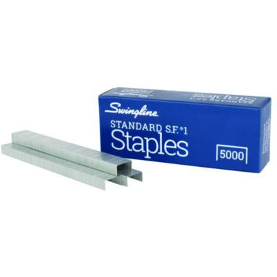S.F. 1 Standard Staples, 0.25" Leg, 0.5" Crown, Steel, 5000/Box