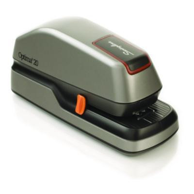 Optima 20 Electric Stapler, 20-Sheet Capacity, Silver