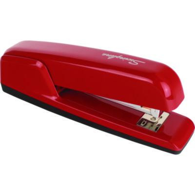 747 Business Full Strip Desk Stapler, 30-Sheet Capacity, Rio Red