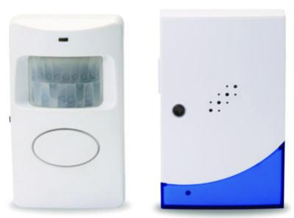 Visitor Arrival/Departure Chime, Battery Operated, White