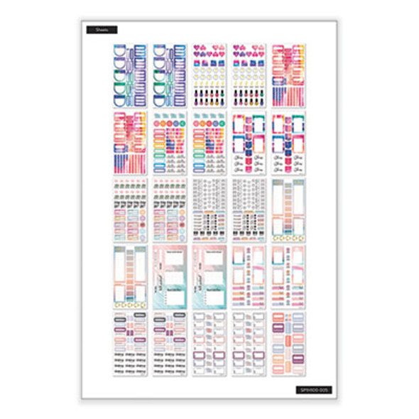 All The Essentials Mega Value Pack Stickers, Decorative And Productivity Stickers, Assorted Sizes And Colors, 2,172/Pack