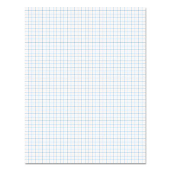 Quadrille Pads, Quadrille Rule (4 Sq/In), 50 White (Standard 15 Lb Bond) 8.5 x 11 Sheets