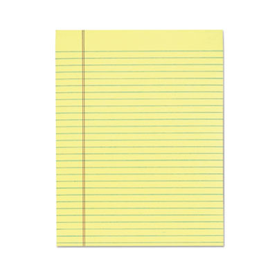 "The Legal Pad" Glue Top Pads, Wide/Legal Rule, (50) Canary Yellow 8.5 x 11 Sheets, 12/Pack