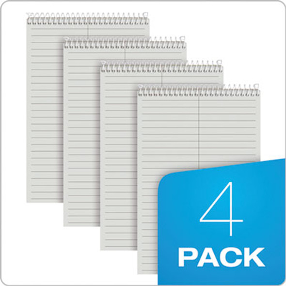 Prism Steno Pads, Gray Cover, Gregg Rule, (80) Gray 6 x 9 Sheets, 4/Pack
