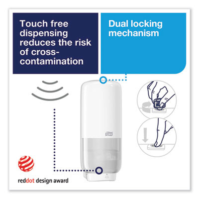 Elevation Foam Skincare Auto Dispenser With Intuition Sensor, 1 L/33 Oz, 4.45 X 5.12 X 10.94, White, 4/Carton