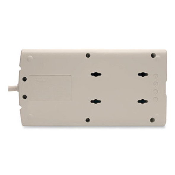 Protect It! Surge Suppressor, 8 Ac Outlets, 8 Ft Cord, 1,440 J, Light Gray