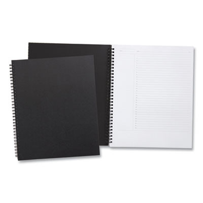 Wirebound Soft-Cover Project-Planning Notebook, Project-Management Format, Black Cover, (80) 11 x 8.5 Sheets