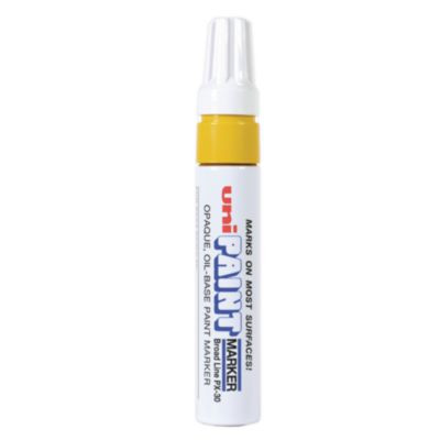 Permanent Marker, Broad Chisel Tip, Yellow