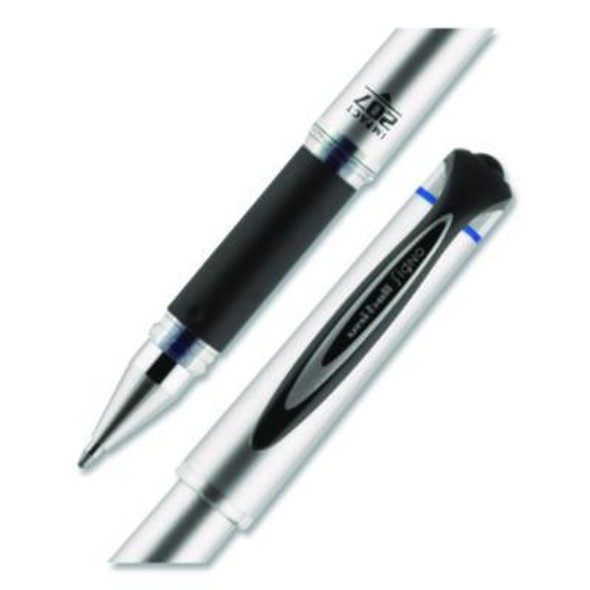 207 Impact Gel Pen, Stick, Bold 1 Mm, Blue Ink, Silver/Black/Blue Barrel