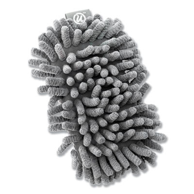 Microfiber Shag Dry Erase Board Eraser, 5" x 2.5" x 1", Blue Gray