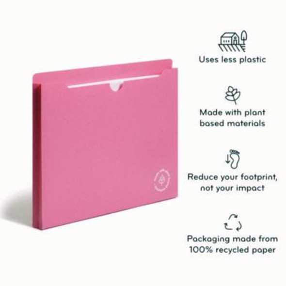U-Eco Poly File Jackets, Straight Tab, Letter Size, Assorted, 10/Pack
