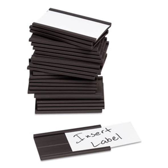 Magnetic Card Holders, 2 X 1, Black, 25/Pack