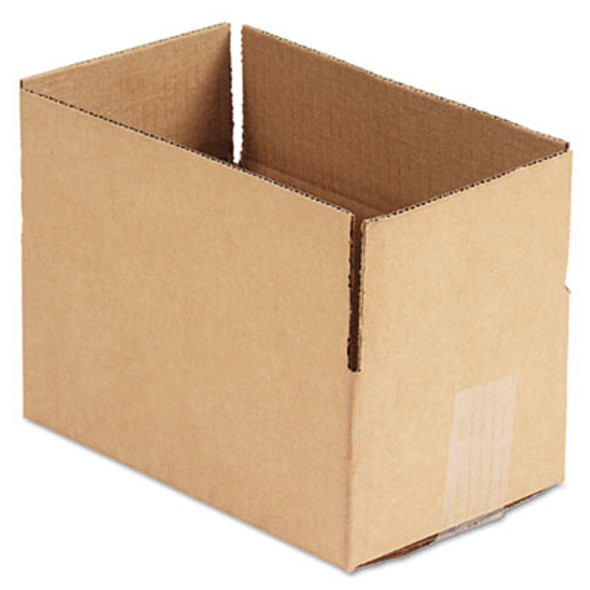 Fixed-Depth Corrugated Shipping Boxes, Regular Slotted Container (Rsc), 6" x 10" x 4", Brown Kraft, 25/Bundle