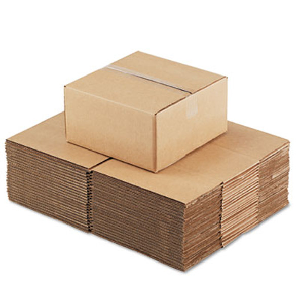 Fixed-Depth Corrugated Shipping Boxes, Regular Slotted Container (Rsc), 12" x 12" x 6", Brown Kraft, 25/Bundle