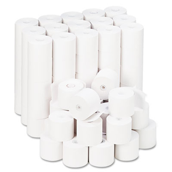 Impact And Inkjet Print Bond Paper Rolls, 0.5" Core, 2.25" X 165 Ft, White, 100/Carton