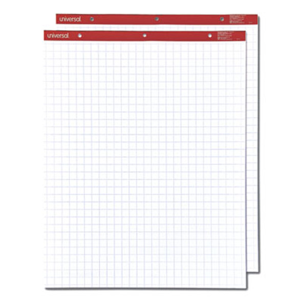 Easel Pads/Flip Charts, Quadrille Rule (1 Sq/In), 27 x 34, White, 50 Sheets, 2/Carton