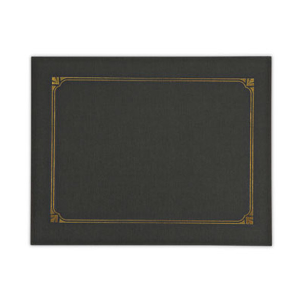 Certificate/Document Cover, 8.5 x 11; 8 x 10; A4, Black, 6/Pack