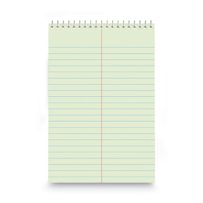 Steno Pads, Red Cover, Gregg Rule, (80) Green-Tint 6 x 9 Sheets