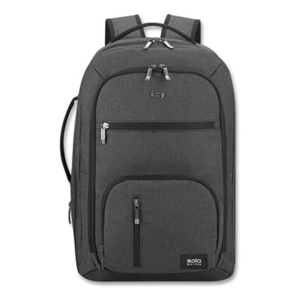 Grand Travel Tsa Backpack, 17.3", 11.88 x 7 x 19, Dark Gray