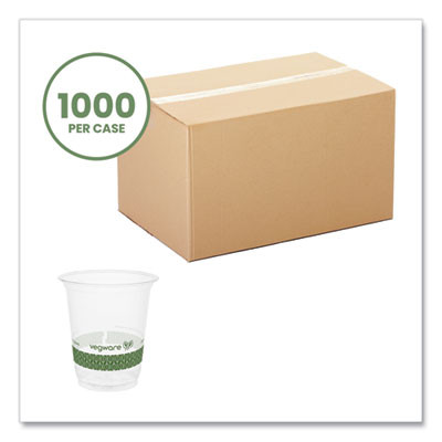 76-Series Cold Cup, 7 Oz, Plastic, Clear/Green, 1,000/Carton