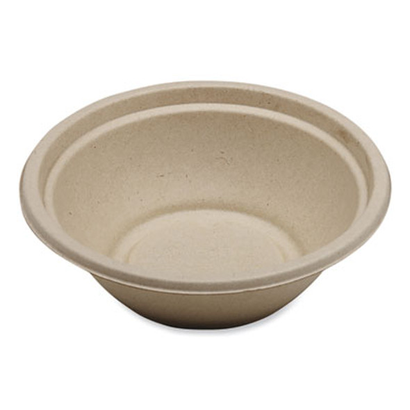 Fiber Bowls, 24 Oz, 7.4 x 7.4 x 2.3, Natural, Paper, 500/Carton