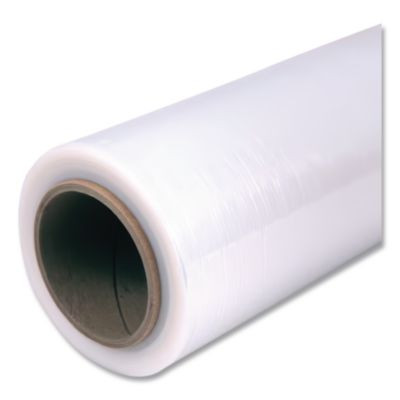 Heavy Pallet Film Wrap, 55-Gauge, 18" x 1,500 Ft, 4 Rolls/Carton