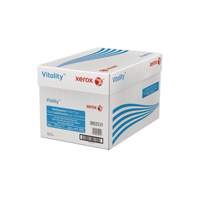 Vitality Multipurpose Print Paper, 92 Bright, 24 Lb Bond Weight, 8.5 x 11, White, 500/Ream
