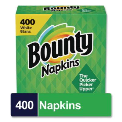 Quilted Napkins, 1-Ply, 12.1 x 12, White, 400/Pack, 4 Packs/Carton
