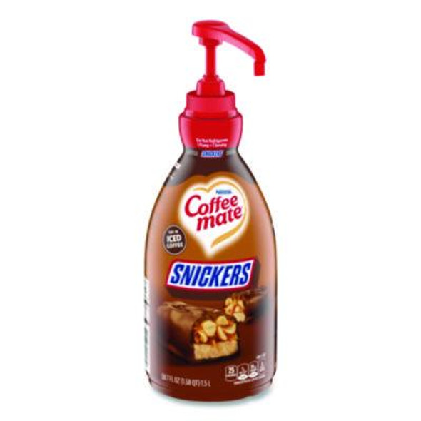 Liquid Coffee Creamer, Snickers, 1.5 L Pump Bottle