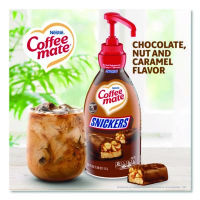 Liquid Coffee Creamer, Snickers, 1.5 L Pump Bottle