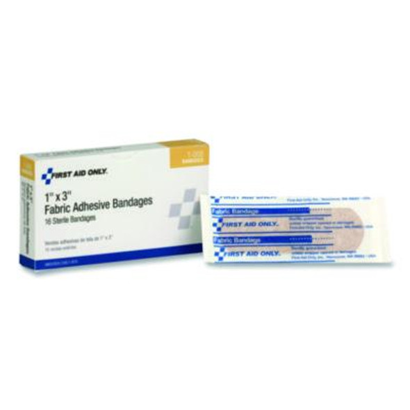 Fabric Adhesive Bandages, 1 x 3, 16/Box