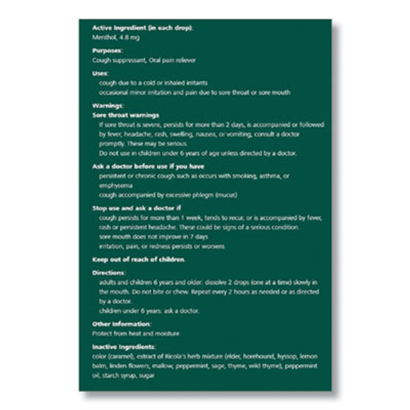 Cough Drops, Original Herb, 21 Drops/Pack