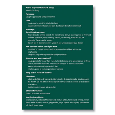 Cough Drops, Original Herb, 21 Drops/Pack