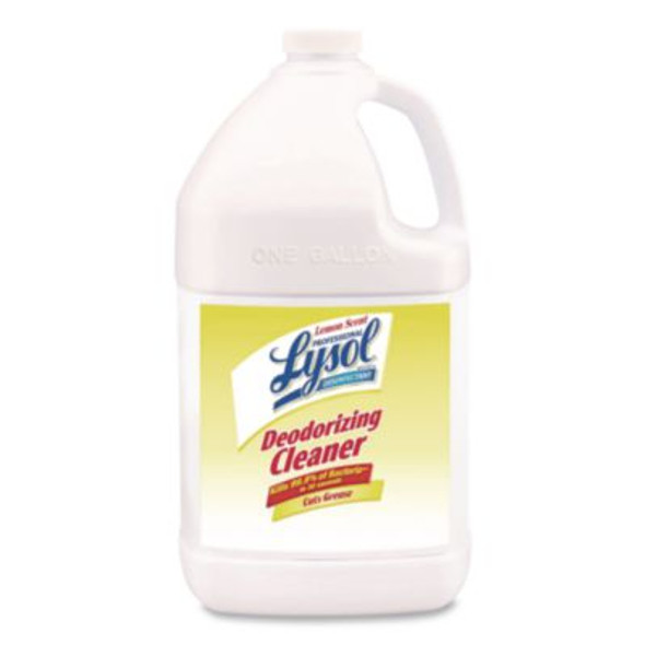 Disinfectant Deodorizing Cleaner Concentrate, 1 Gal Bottle, Lemon Scent