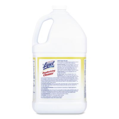 Disinfectant Deodorizing Cleaner Concentrate, Lemon Scent, 1 Gal Bottle
