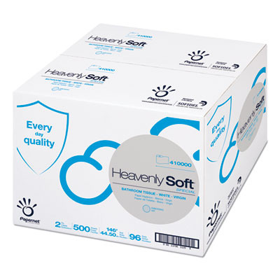 Heavenly Soft Toilet Tissue, Septic Safe, 2-Ply, White, 500 Sheets/Roll, 96 Rolls/Carton