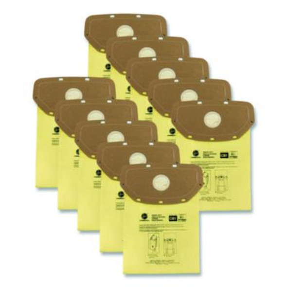 Disposable Closed Collar Vacuum Bags, Allergen Cb1, 10/Pack
