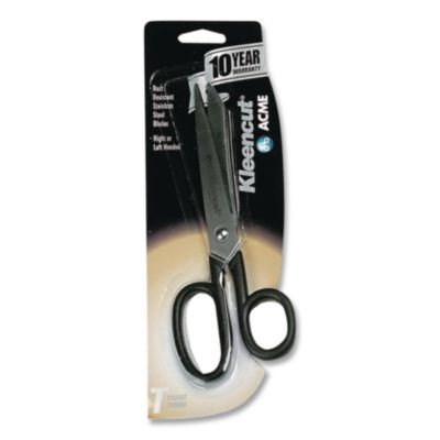 Kleencut Stainless Steel Shears, 7" Long, 3.31" Cut Length, Straight Black Handle