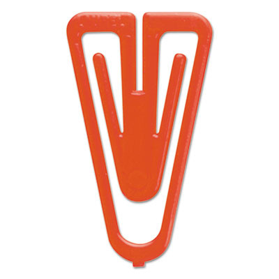 Plastiklips Paper Clips, Medium, Smooth, Assorted Colors, 500/Box