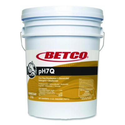 Ph7Q Neutral Disinfectant, Pleasant Lemon Scent, 5 Gal Pail