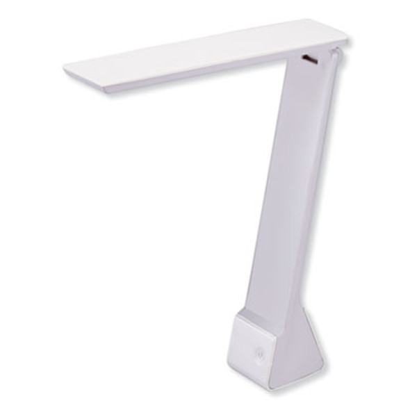 Konnect Rechargeable Folding Led Desk Lamp, 2.52w x 2.13d x 11.02h, Gray/White