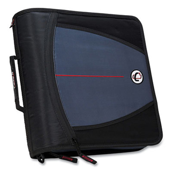 Universal Zipper Binder, 3 Rings, 2" Capacity, 11 X 8.5, Black