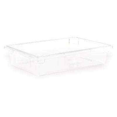 Storplus Polycarbonate Food Storage Container, 8.5 Gal, 18 x 26 x 6, Clear, Plastic