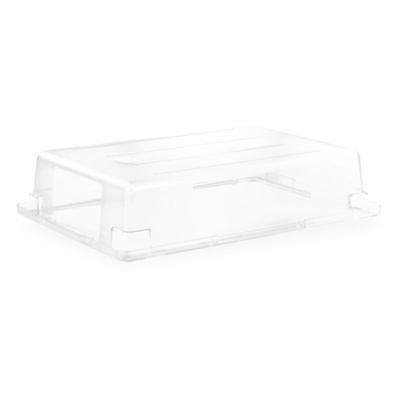 Storplus Polycarbonate Food Storage Container, 8.5 Gal, 18 x 26 x 6, Clear, Plastic