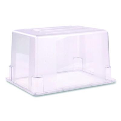 Storplus Polycarbonate Food Storage Container, 21.5 Gal, 18 x 26 x 15, Clear, Plastic