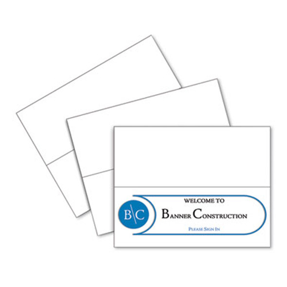 Scored Tent Cards, 4.25 X 11, White,1 Card/Sheet, 50 Sheets/Box